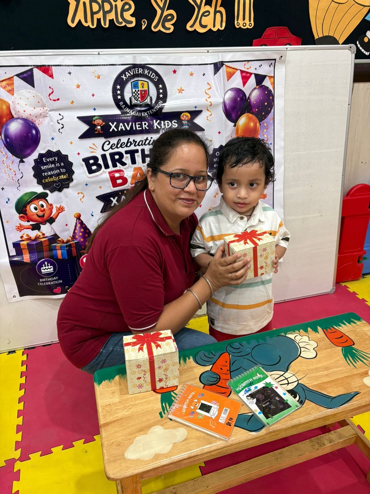 Children learning with creative building blocks in classroom